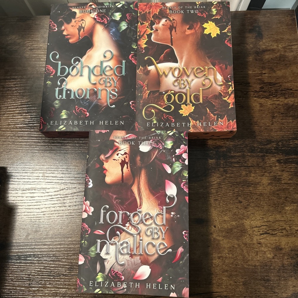 Beasts Of The Briar Set By Elizabeth Helen Books 1, 2, 3 thorns Gold Malice VGC